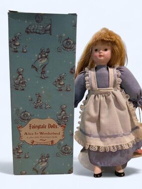 Vintage Russ Berrie Porcelain Doll Alice in Wonderland